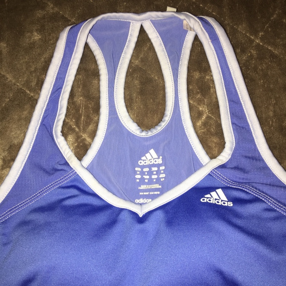 Adidas lavender racerback tank